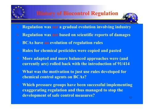 Results of the REBECA Policy Support Action