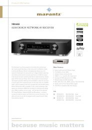 NR1603 SLIM DESIGN NETWORK AV RECEIVER - Ljud & Bildcenter