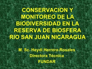 CONSERVACION Y MONITOREO DE LA ... - Eco-Index