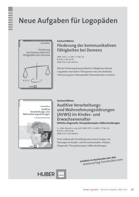 Bisch, S., Hartmann, Ch., Brauer, Th. (2008 - Logopädische Praxis ...