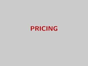 PRICING - Luiscabral.net