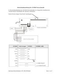 Inbetriebnahmeanleitung fÃ¼r ATS1806 Netzwerkmodul