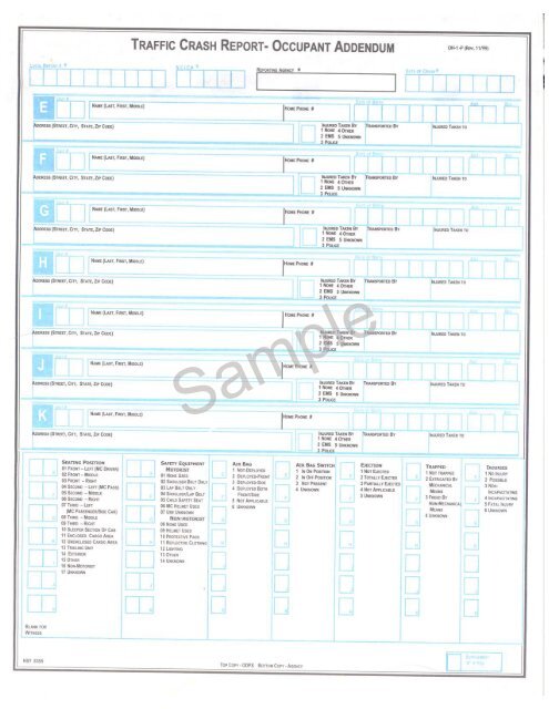 Ohio OH-1 Crash Report, Revised 10/2009 - NHTSA