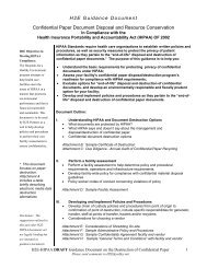 H2E Guidance Document Confidential Paper Document Disposal and