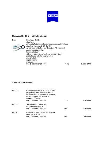 Handysurf E-35 B - Microtes