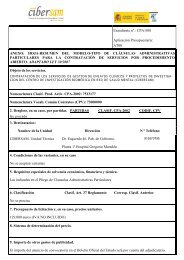 Pliego de condiciones administrativas - Cibersam