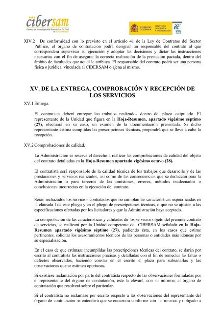 Pliego de condiciones administrativas - Cibersam