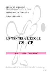 10. projet tennis GS-CP Tremblay