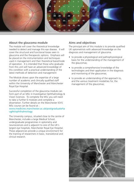 Postgraduate Glaucoma Module - contentlibrary - The University of ...