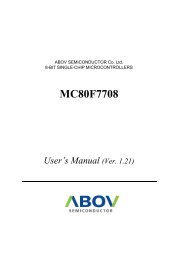 MC80F7708 - abov.co.kr