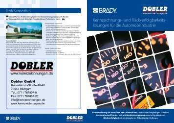 Katalog Kennzeichnung in der Automobilindustrie - Dobler GmbH ...