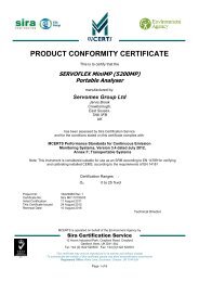 Website cert - Sira Environmental