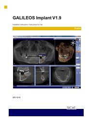 GALILEOS Implant V1.9 - Sirona - Technical Documentation