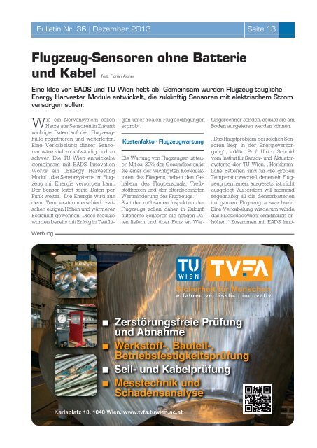 Magazin Dezember 2013 - TUalumni