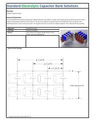 Capacitor Bank Spec Sheet