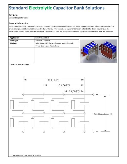 Capacitor Bank Spec Sheet