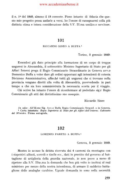 IL REGNO DI SARDEGNA NEL 1848-1849 - archiviostorico.net