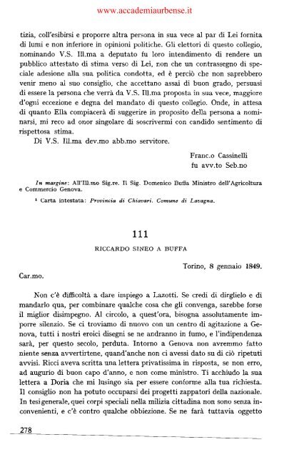 IL REGNO DI SARDEGNA NEL 1848-1849 - archiviostorico.net