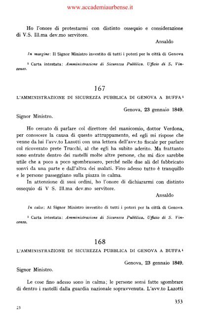 IL REGNO DI SARDEGNA NEL 1848-1849 - archiviostorico.net