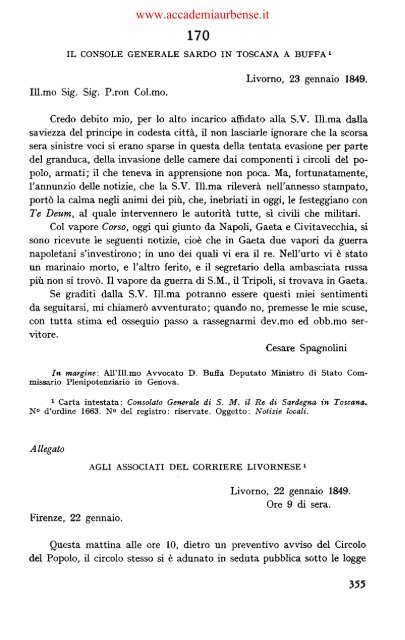 IL REGNO DI SARDEGNA NEL 1848-1849 - archiviostorico.net