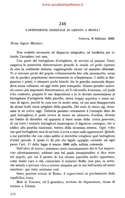 IL REGNO DI SARDEGNA NEL 1848-1849 - archiviostorico.net