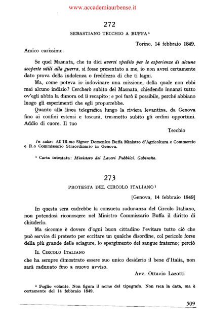 IL REGNO DI SARDEGNA NEL 1848-1849 - archiviostorico.net