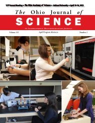 The Ohio Journal of - The Ohio Academy of Science