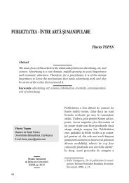 PUBLICITATEA - ÎNTRE ARTĂ ŞI MANIPULARE - Ekphrasis