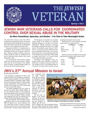 to read about this year's trip in the current issue of The Jewish Veteran