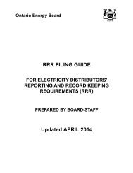 RRR Filing Guide - Ontario Energy Board