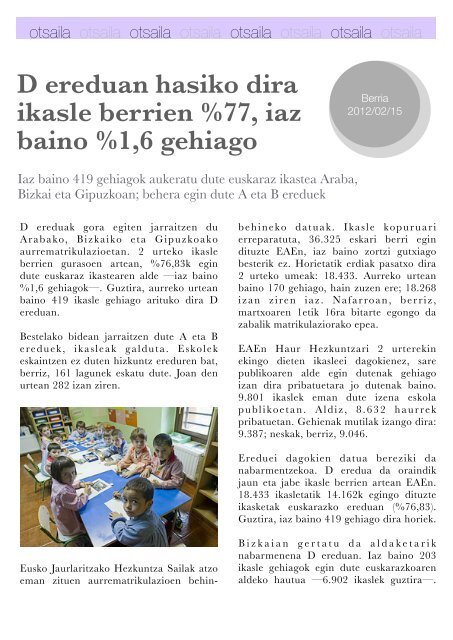 Hizkuntza-politiken Urtekaria 2012 - Erabili.com