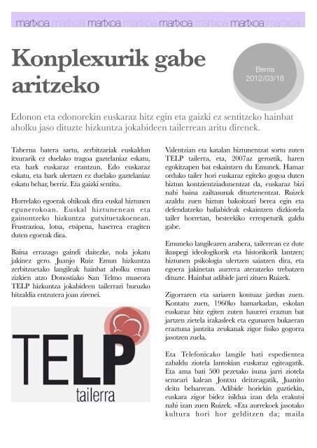 Hizkuntza-politiken Urtekaria 2012 - Erabili.com