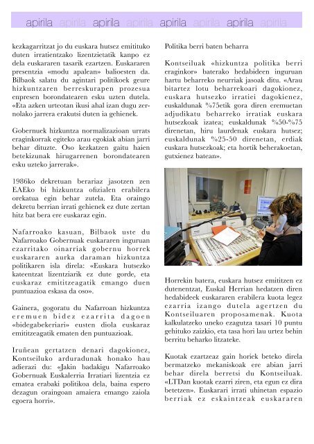 Hizkuntza-politiken Urtekaria 2012 - Erabili.com