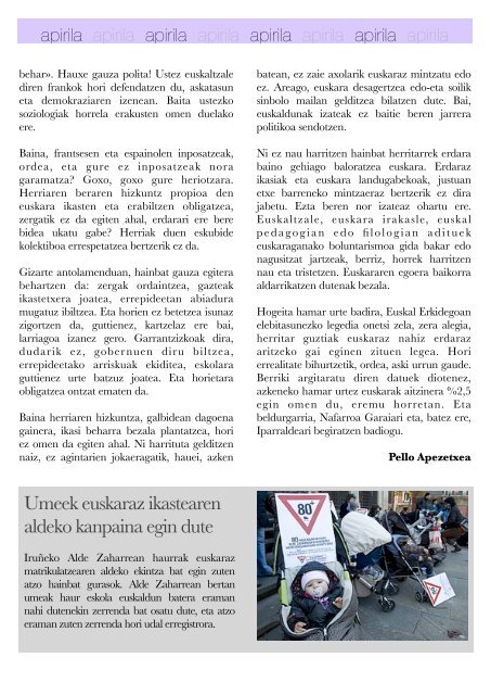 Hizkuntza-politiken Urtekaria 2012 - Erabili.com