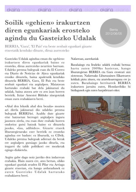 Hizkuntza-politiken Urtekaria 2012 - Erabili.com