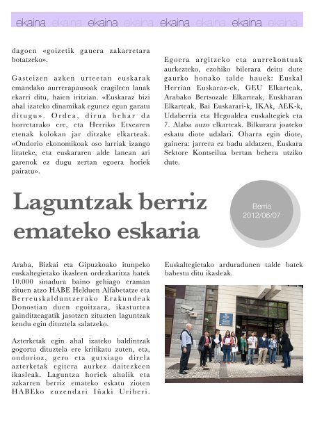 Hizkuntza-politiken Urtekaria 2012 - Erabili.com