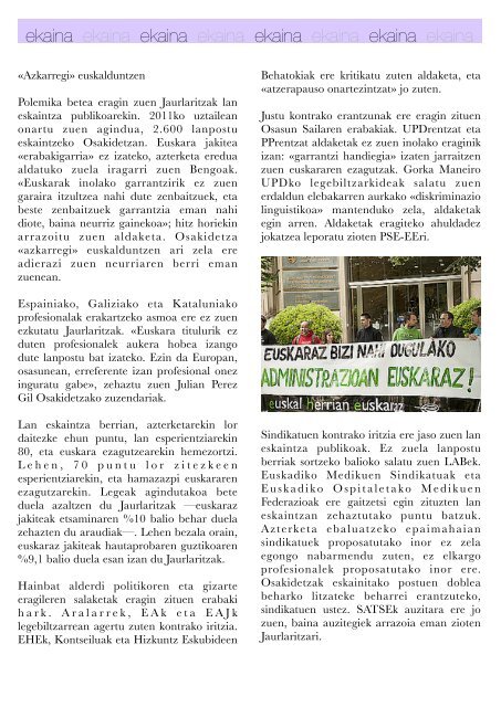 Hizkuntza-politiken Urtekaria 2012 - Erabili.com