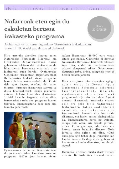 Hizkuntza-politiken Urtekaria 2012 - Erabili.com