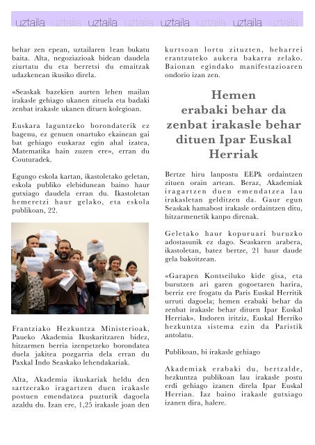 Hizkuntza-politiken Urtekaria 2012 - Erabili.com