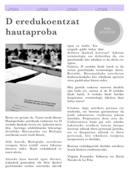 Hizkuntza-politiken Urtekaria 2012 - Erabili.com