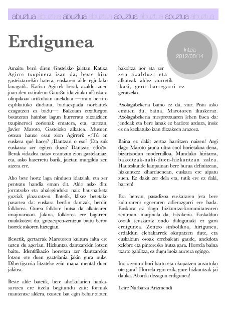 Hizkuntza-politiken Urtekaria 2012 - Erabili.com