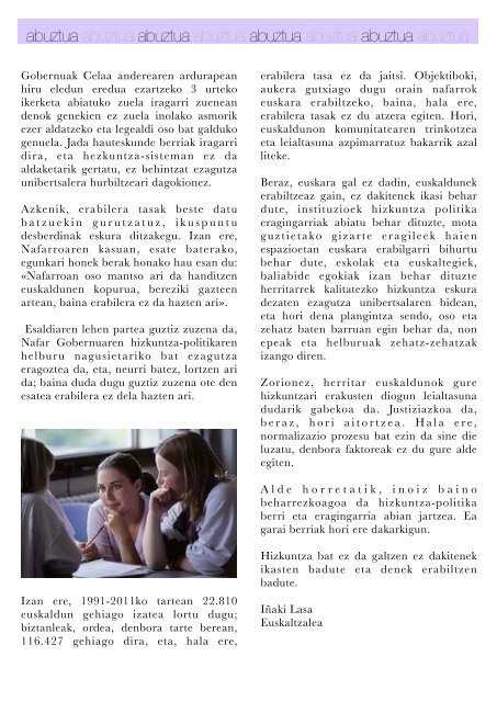 Hizkuntza-politiken Urtekaria 2012 - Erabili.com