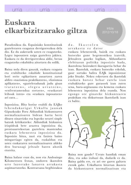 Hizkuntza-politiken Urtekaria 2012 - Erabili.com