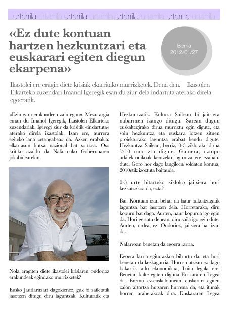 Hizkuntza-politiken Urtekaria 2012 - Erabili.com