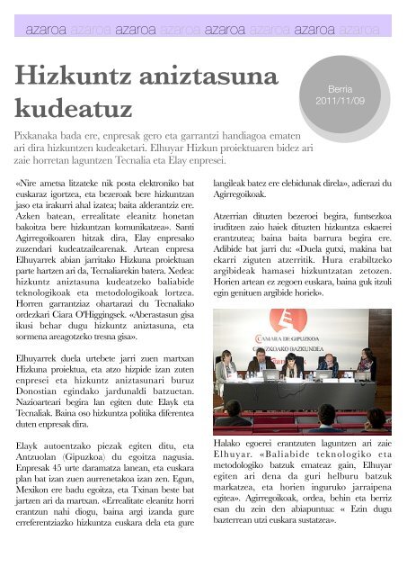 Hizkuntza-politiken Urtekaria 2012 - Erabili.com