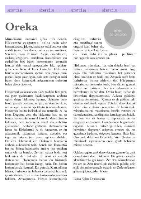 Hizkuntza-politiken Urtekaria 2012 - Erabili.com