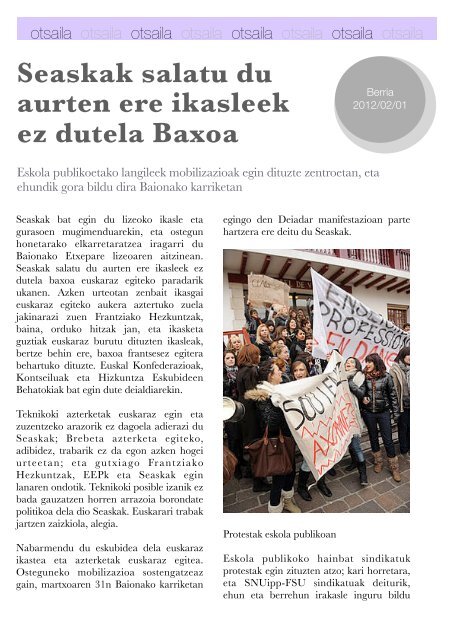 Hizkuntza-politiken Urtekaria 2012 - Erabili.com