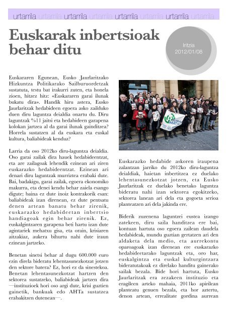 Hizkuntza-politiken Urtekaria 2012 - Erabili.com