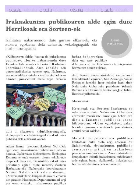 Hizkuntza-politiken Urtekaria 2012 - Erabili.com