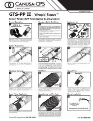 GTS-PP II - Wrapid Sleeveâ¢ - Canusa-CPS